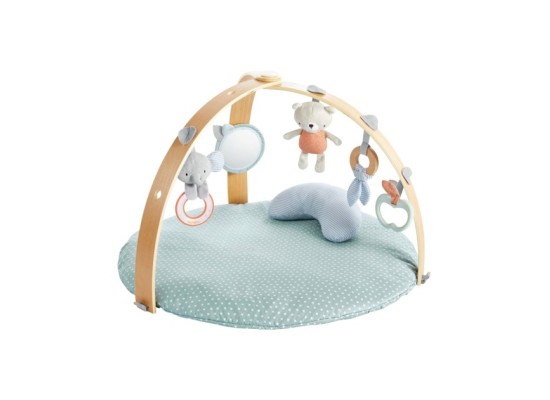 Spielbogen aus Holz mit Decke