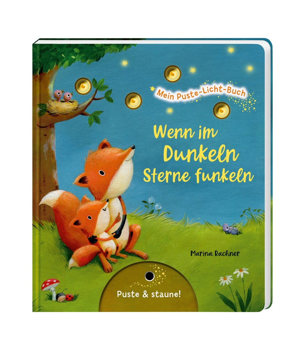 Mein Puste-Licht-Buch - Wenn im Dunkeln Sterne funkeln