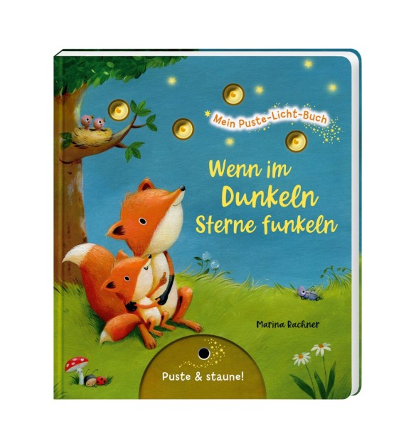 Mein Puste-Licht-Buch - Wenn im Dunkeln Sterne funkeln