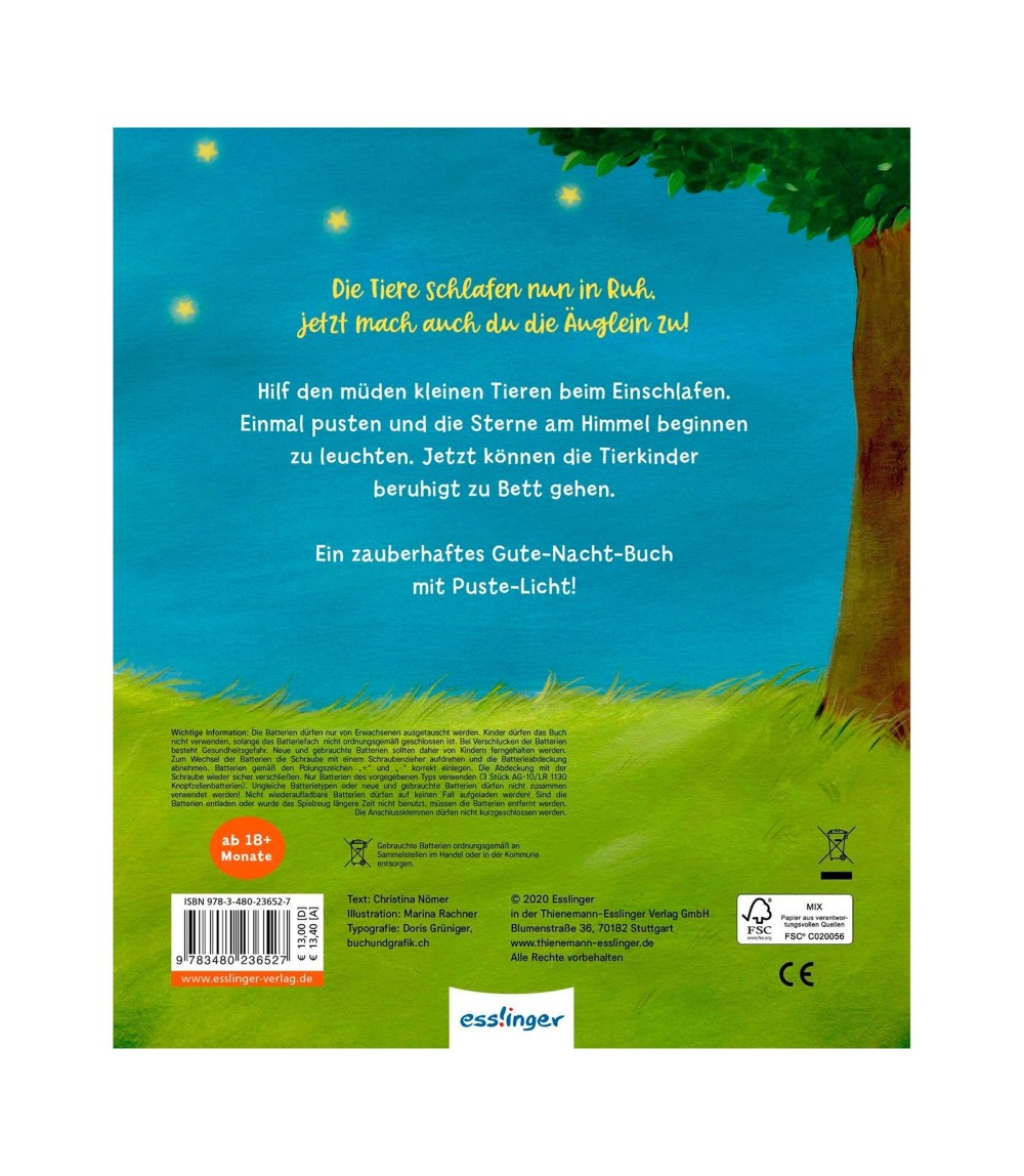 Mein Puste-Licht-Buch - Wenn im Dunkeln Sterne funkeln