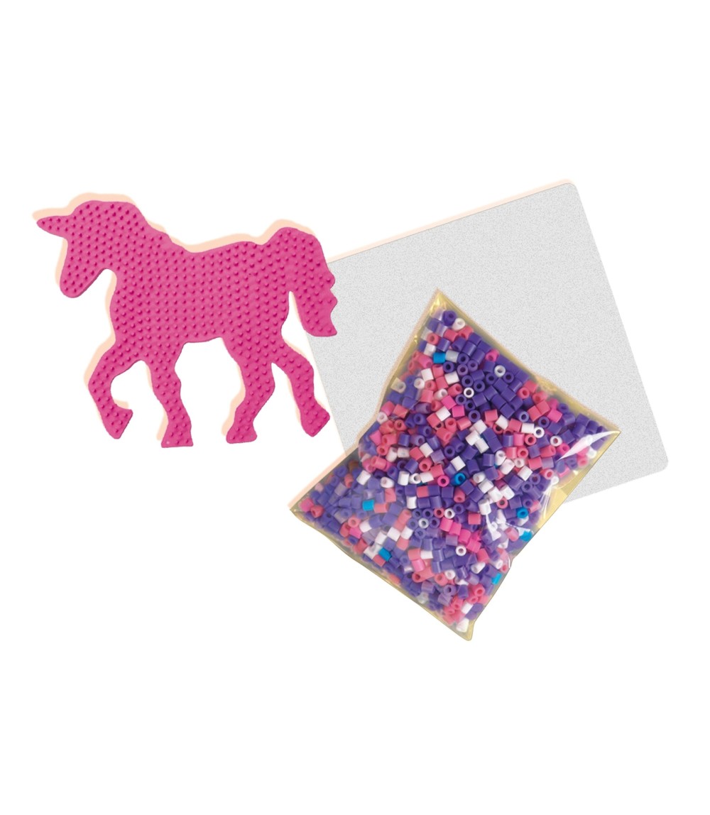 Bügelperlen-Set Einhorn Glow in the Dark