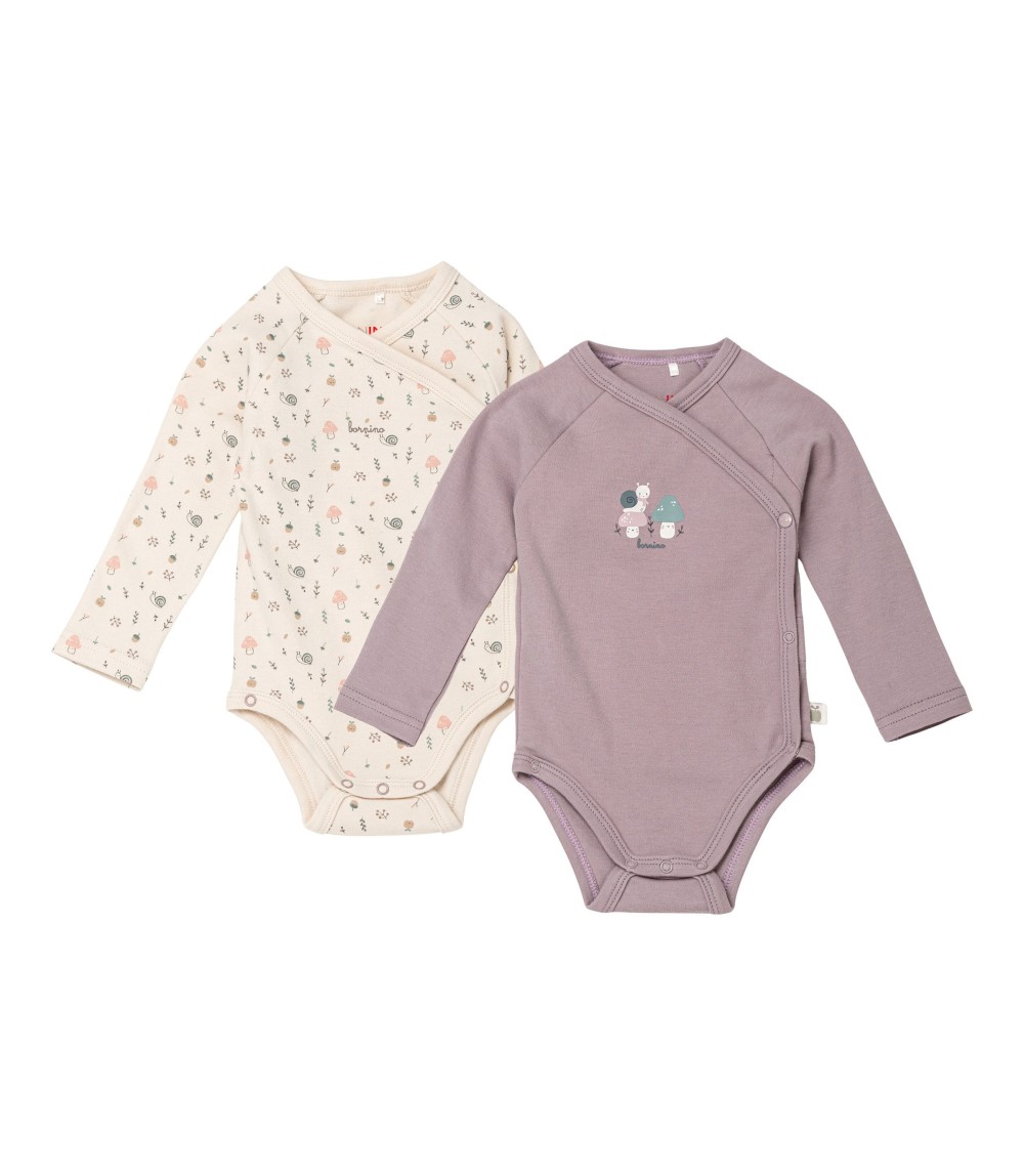2er-Pack Wickelbodys langarm Sweet Nature