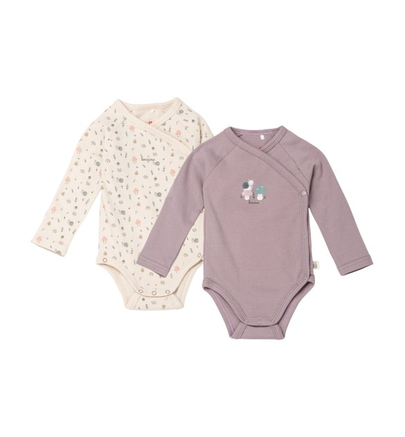 2er-Pack Wickelbodys langarm Sweet Nature