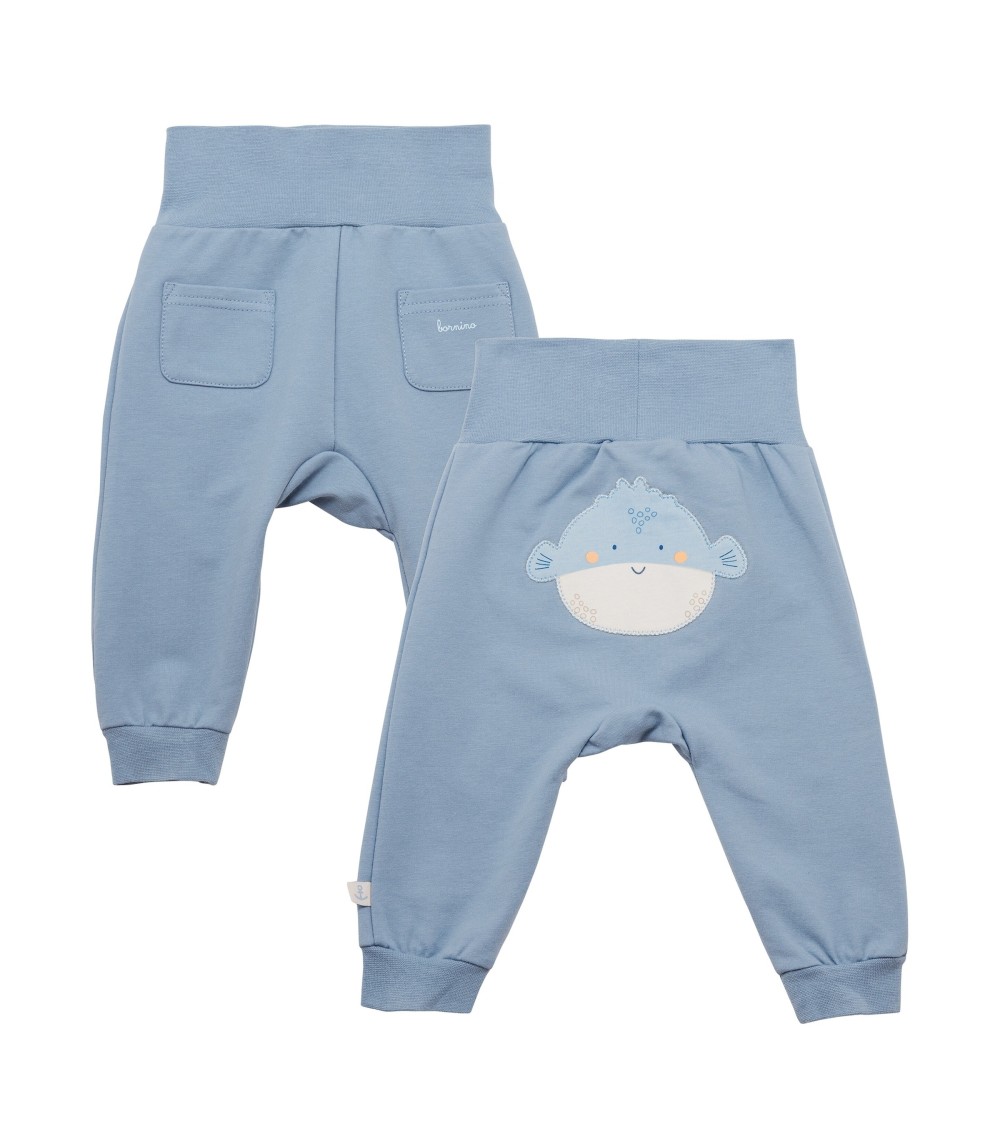 Jogginghose mit Po-Applikation Kugelfisch