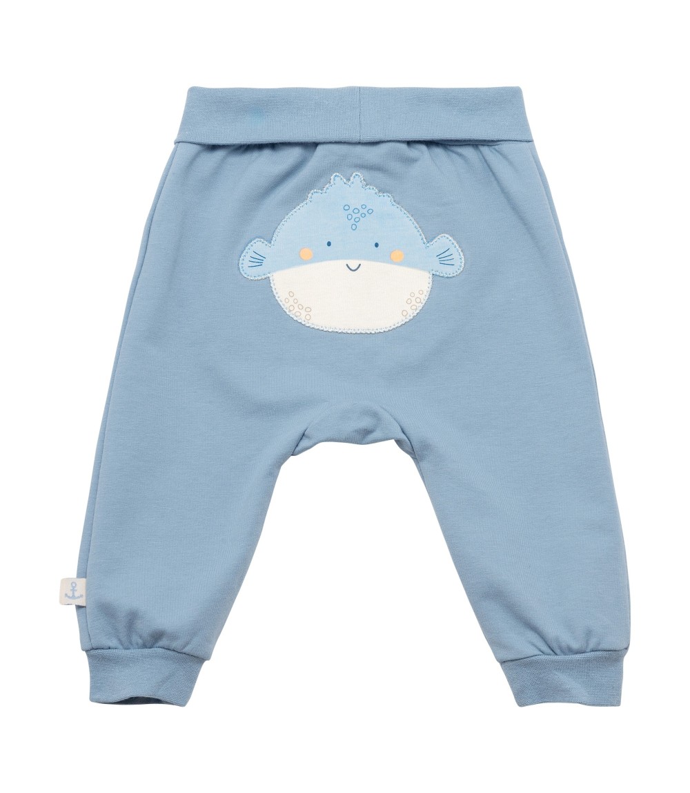 Jogginghose mit Po-Applikation Kugelfisch