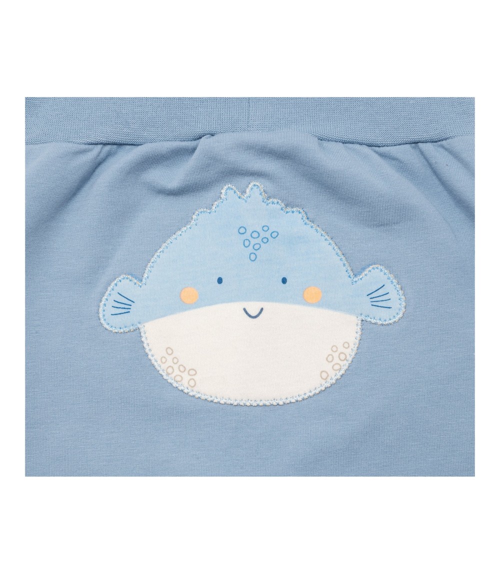 Jogginghose mit Po-Applikation Kugelfisch