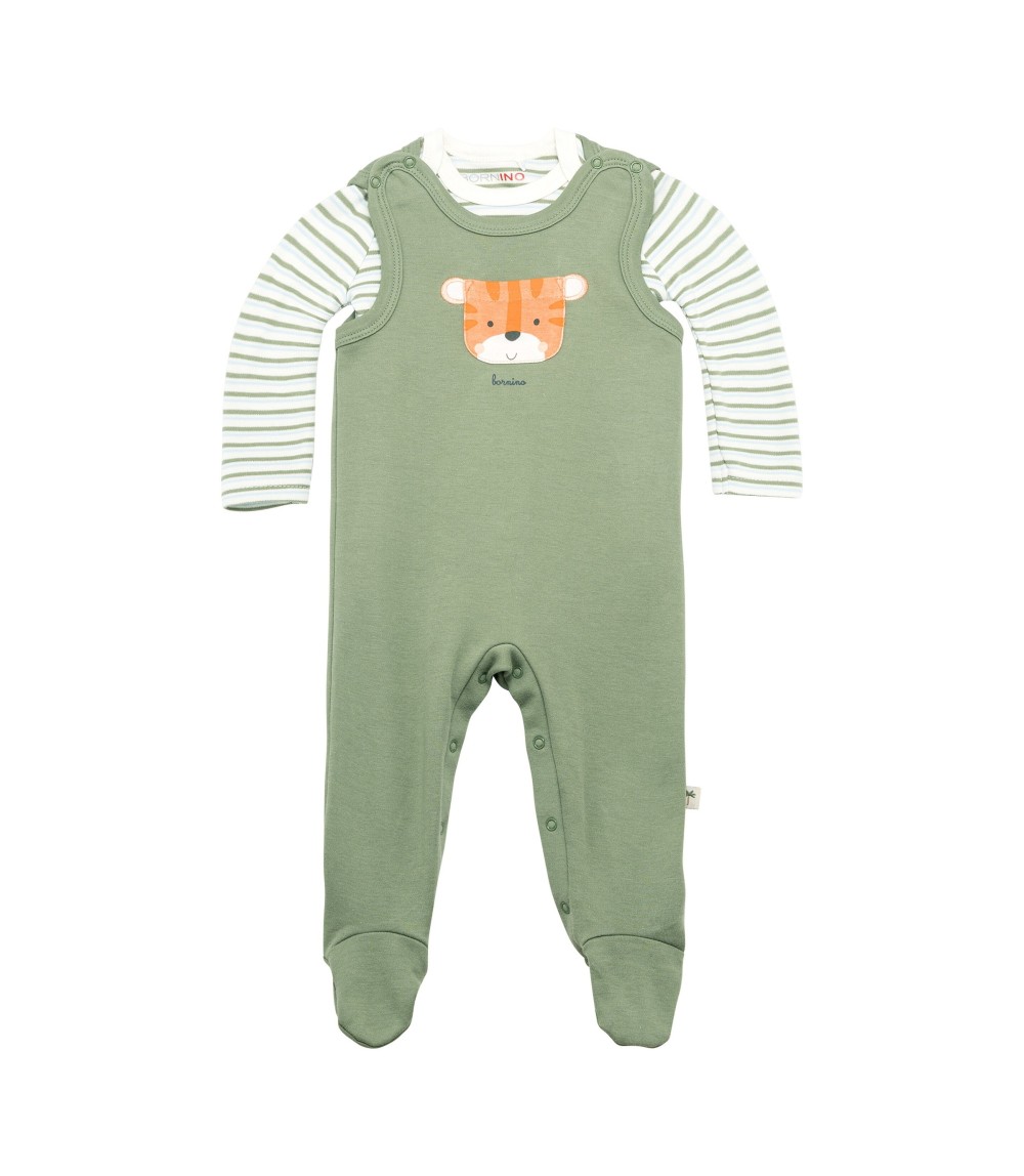 Strampler-Set 2-tlg. mit Body Ringel Tiger