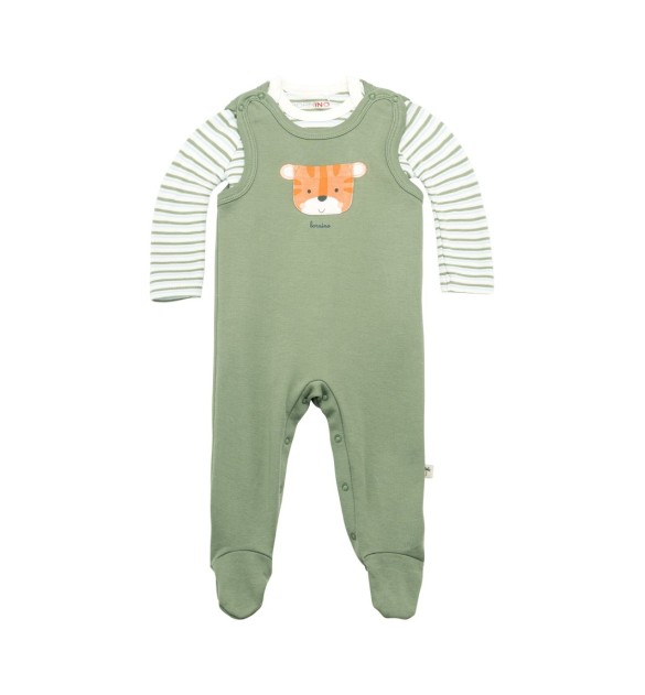 Strampler-Set 2-tlg. mit Body Ringel Tiger