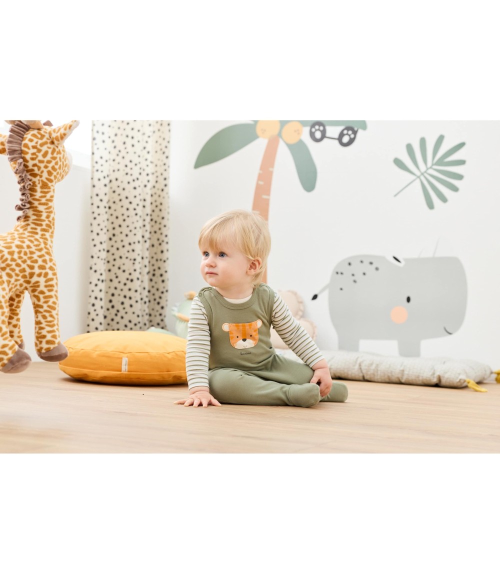 Strampler-Set 2-tlg. mit Body Ringel Tiger