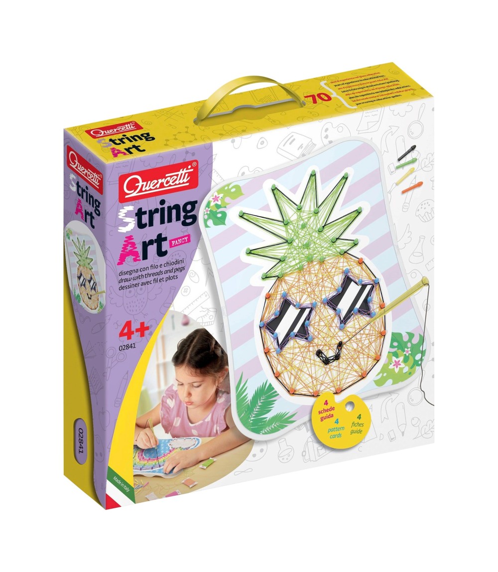 Fädelspielzeug Ananas