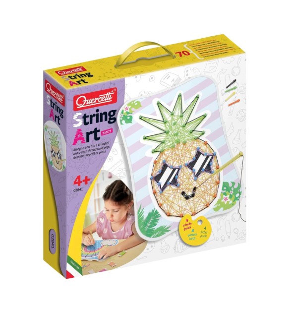 Fädelspielzeug Ananas