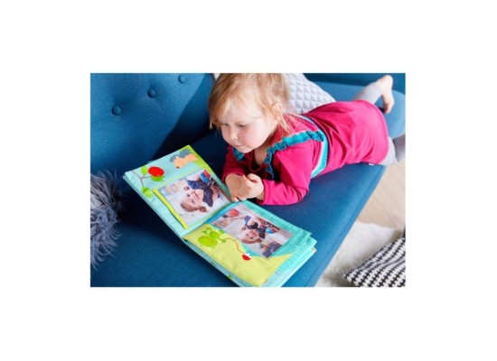 Stoffbuch Baby-Fotoalbum Glück