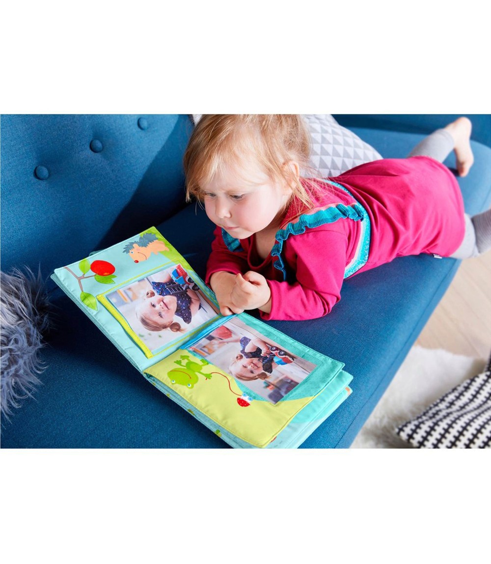 Stoffbuch Baby-Fotoalbum Glück