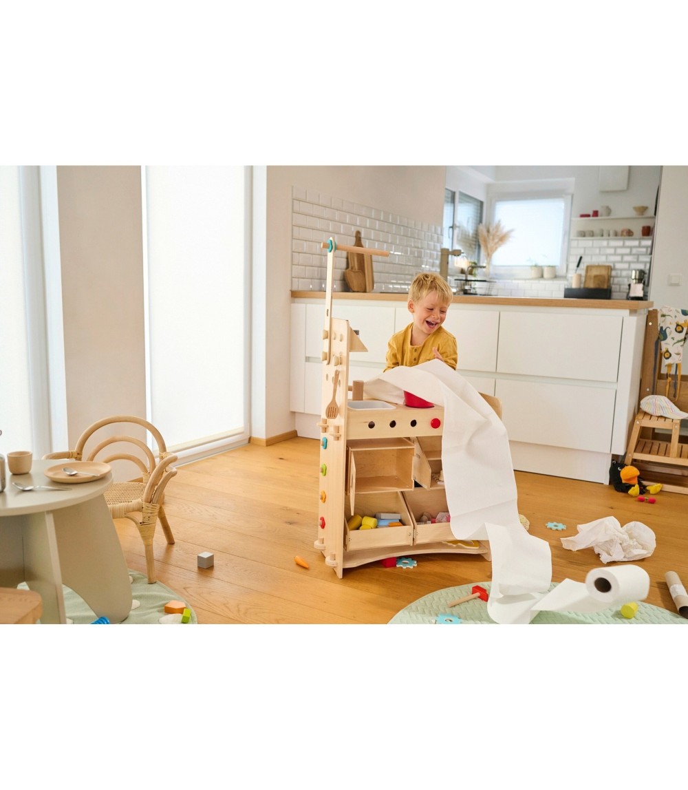 Rollenspiel Studio 3in1 - Kaufladen, Küche & Werkstatt