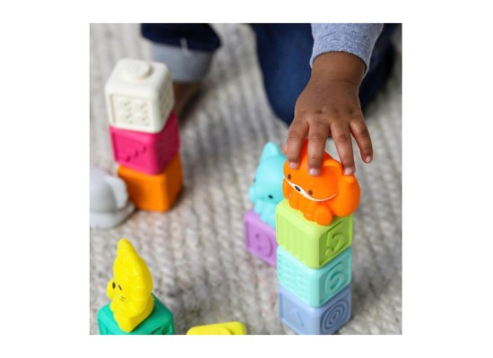 Sensorische Bauklötze, Stapelspielzeug & Tiere