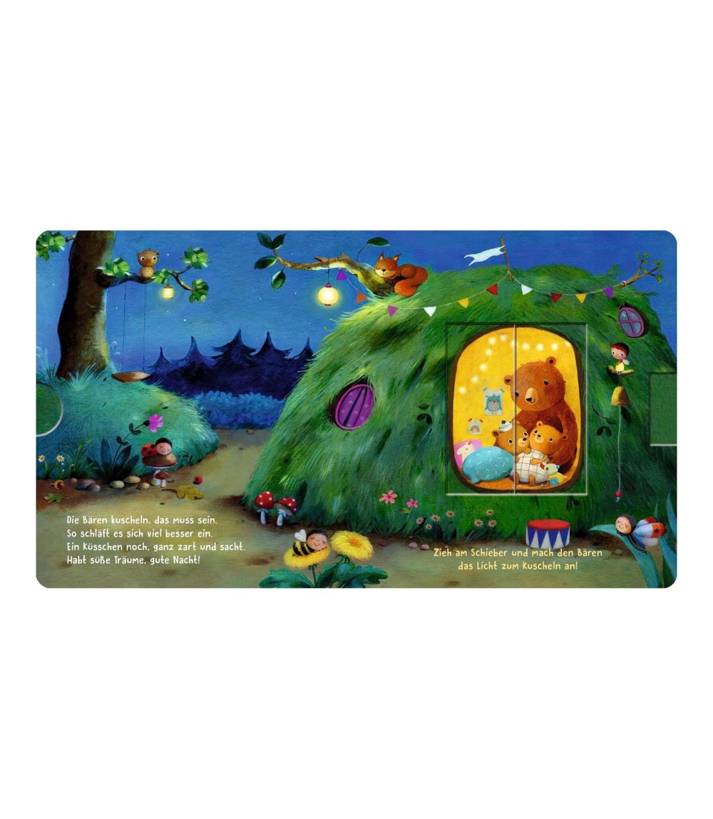 Schiebebuch Wo brennt noch Licht, wer schläft noch nicht?