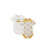2er-Pack Bodys kurzarm Zoo