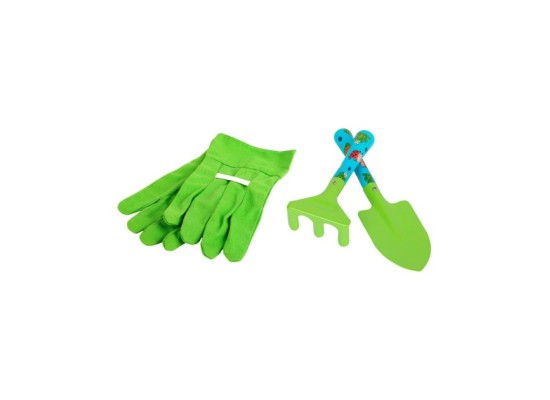 Großes Gartenset mit Schubkarre, 7 tlg.