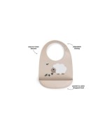 Silikonlätzchen mit Auffangschale