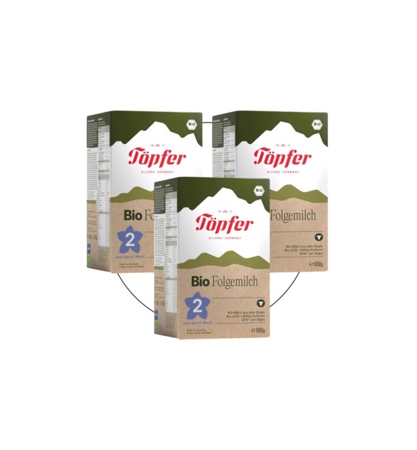 Bundle 3er Pack Bio Folgemilch 2  600 g