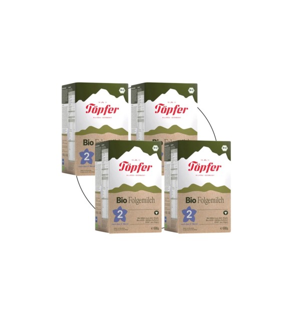 Bundle 4er Pack Bio Folgemilch 2  600 g