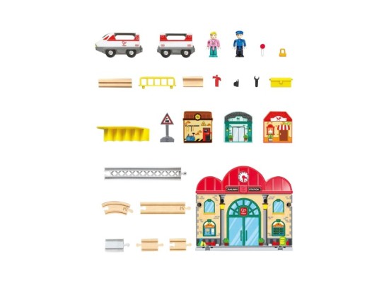 Tragbares Bahnhof-Set