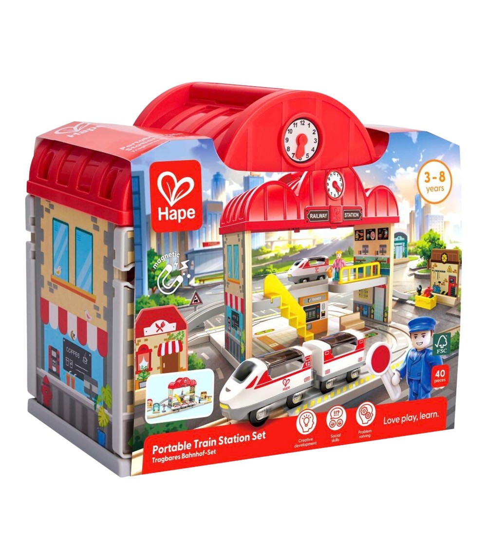 Tragbares Bahnhof-Set