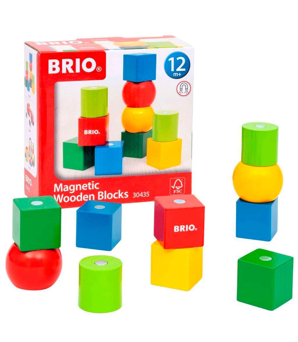 Magnetische Holzbausteine