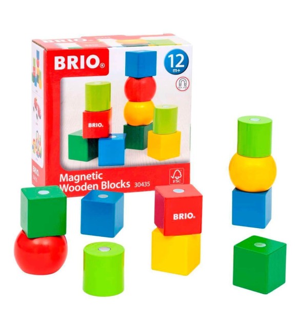 Magnetische Holzbausteine