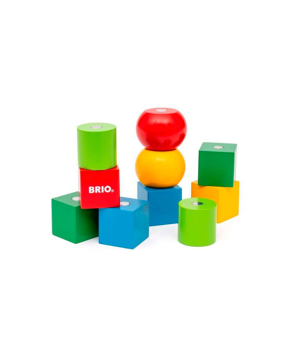 Magnetische Holzbausteine