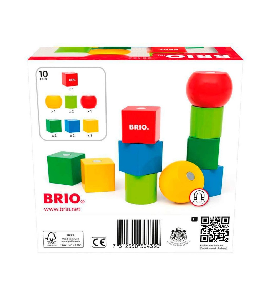 Magnetische Holzbausteine