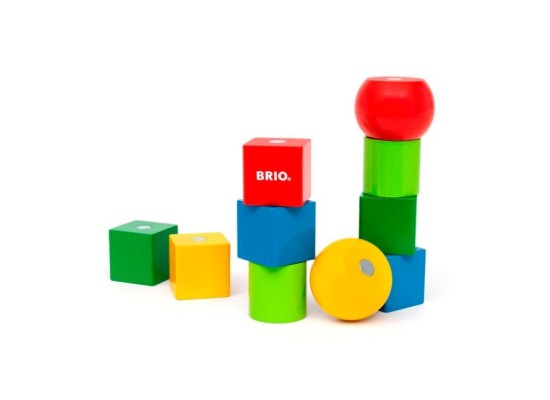 Magnetische Holzbausteine