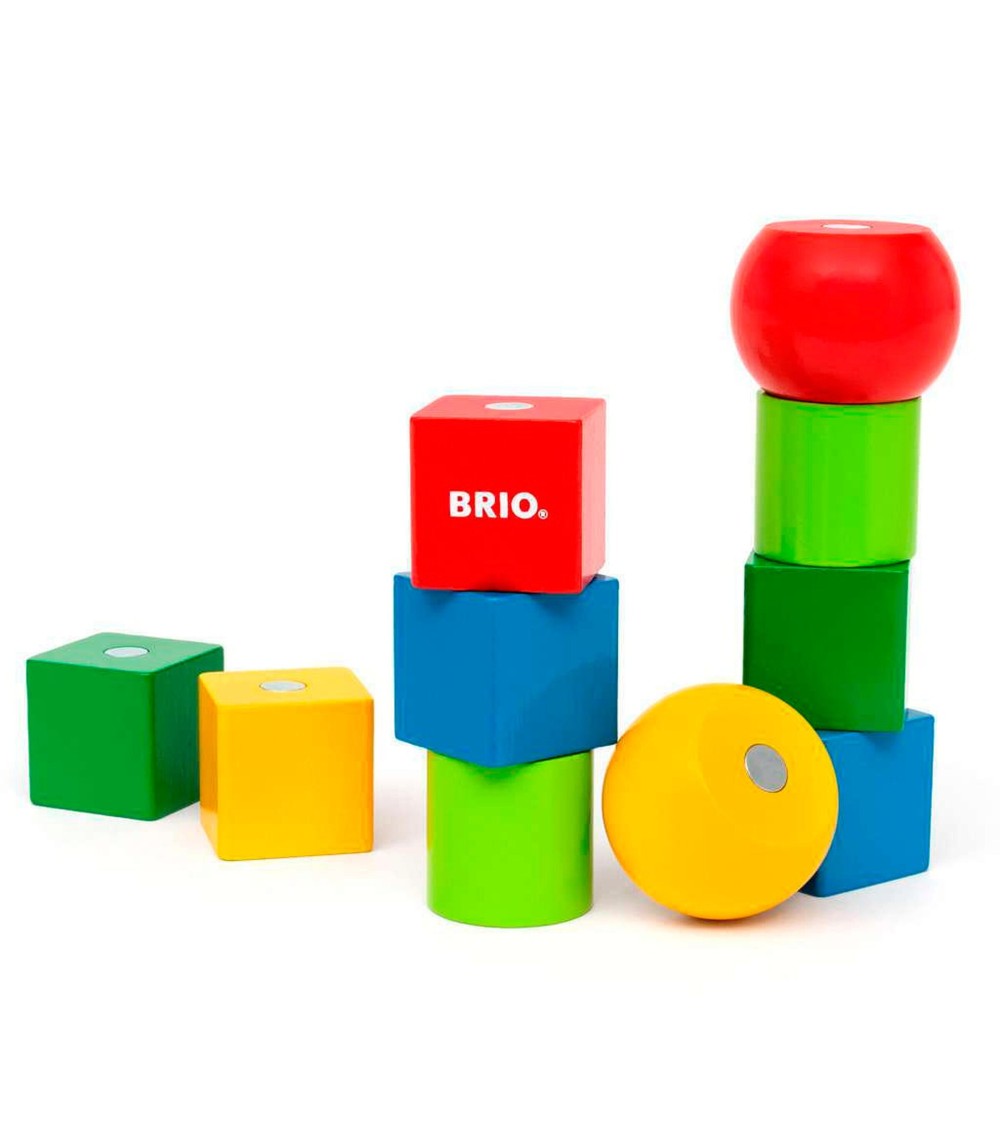 Magnetische Holzbausteine