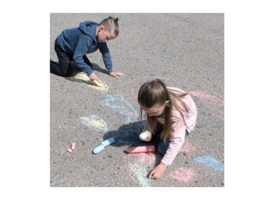 Straßenmalkreide im Eimer 20 Stk.