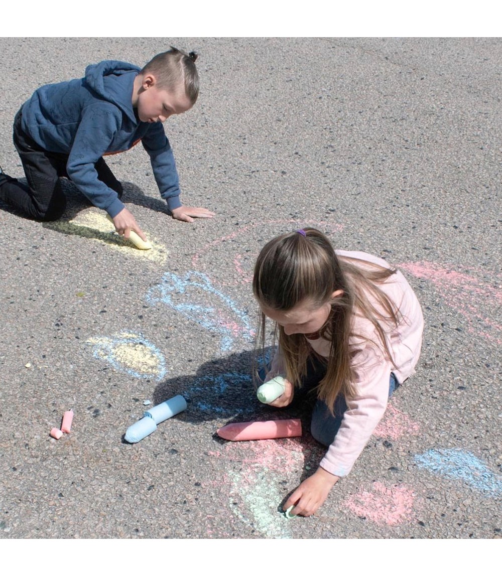 Straßenmalkreide im Eimer 20 Stk.