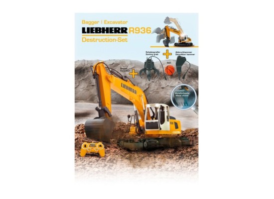 RC Bagger Liebherr R936 Destruction-Set