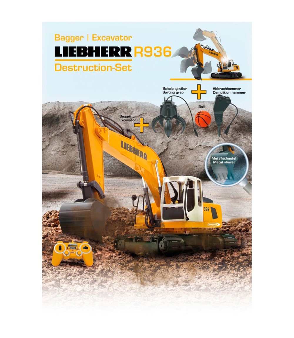 RC Bagger Liebherr R936 Destruction-Set