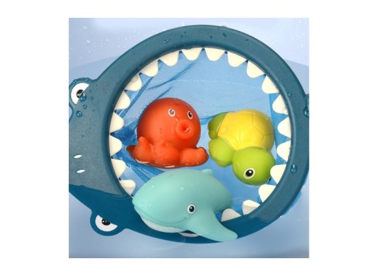 Badespielzeug Badewannenfreunde mit Fischernetz