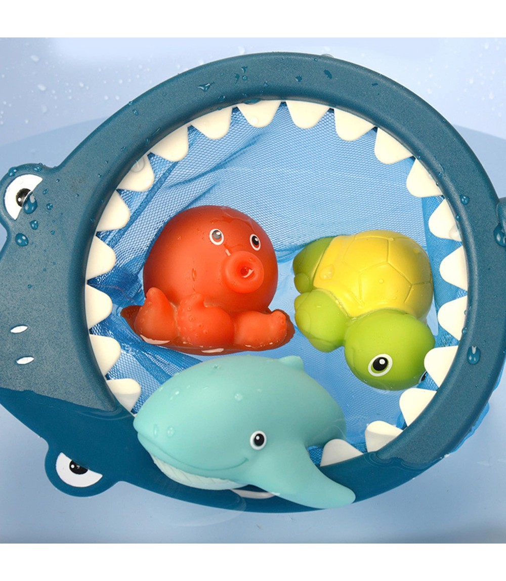 Badespielzeug Badewannenfreunde mit Fischernetz