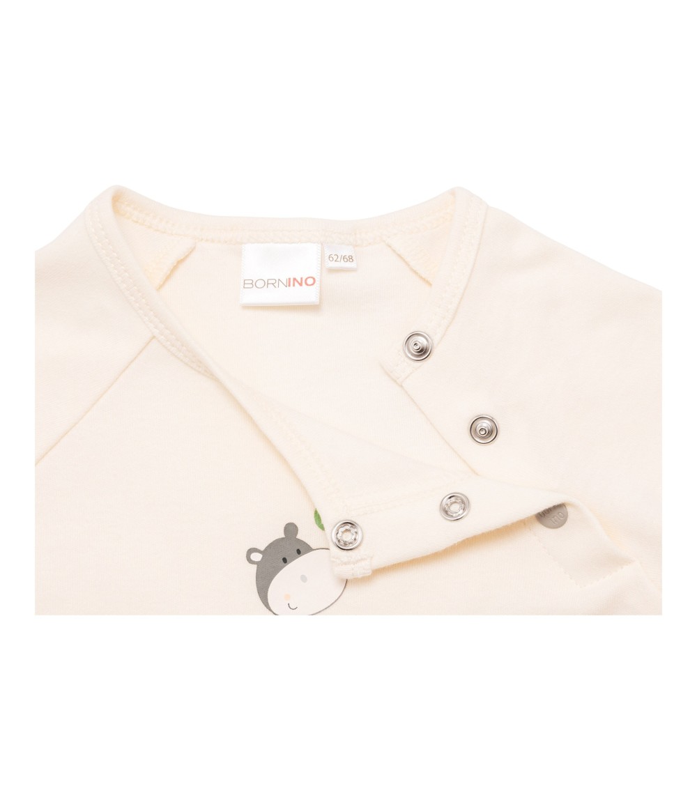 Raglanshirt langarm Hippo