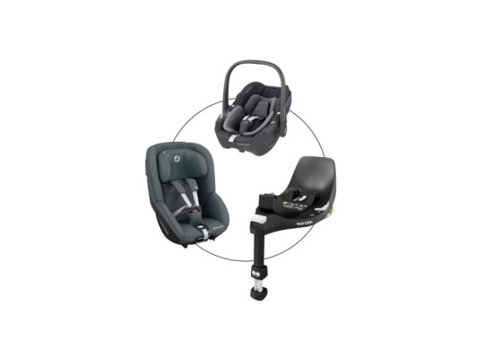 Babyschale Pebble 360 inkl. Kindersitz Pearl 360 und Isofix-Basis FamilyFix 360