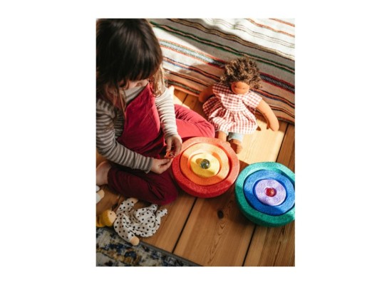 Stapelstein Inside rainbow