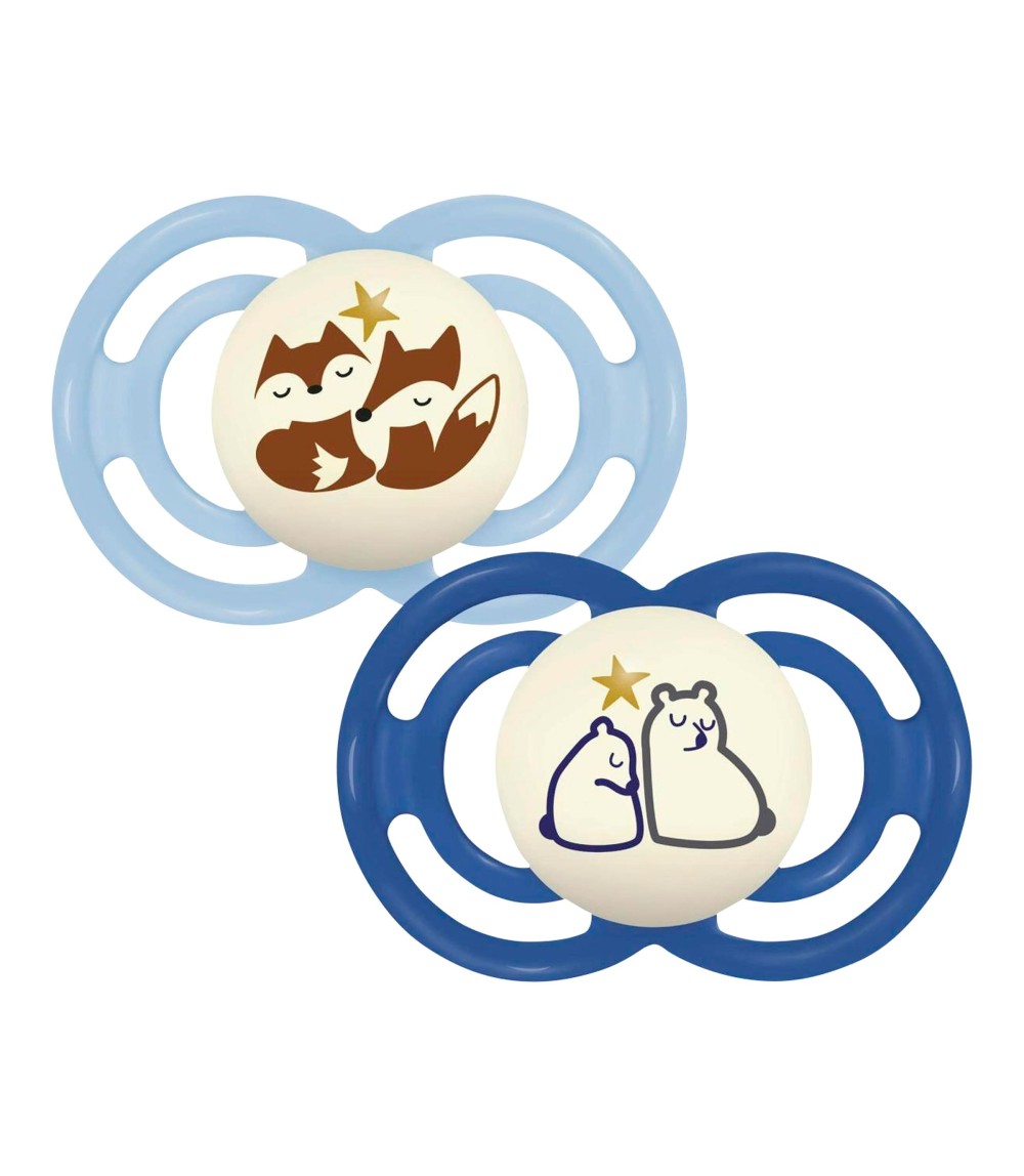 2er-Pack Schnuller Perfect Night Silikon