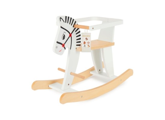 Schaukeltier aus Holz Zebra