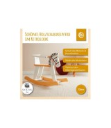 Schaukeltier aus Holz Zebra