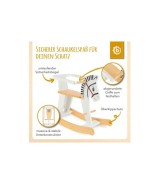 Schaukeltier aus Holz Zebra