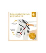 Schaukeltier aus Holz Zebra