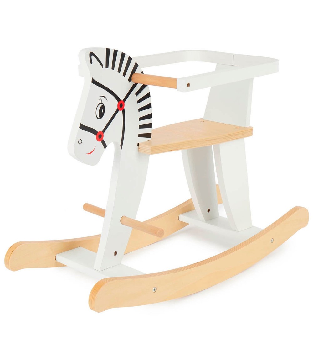 Schaukeltier aus Holz Zebra