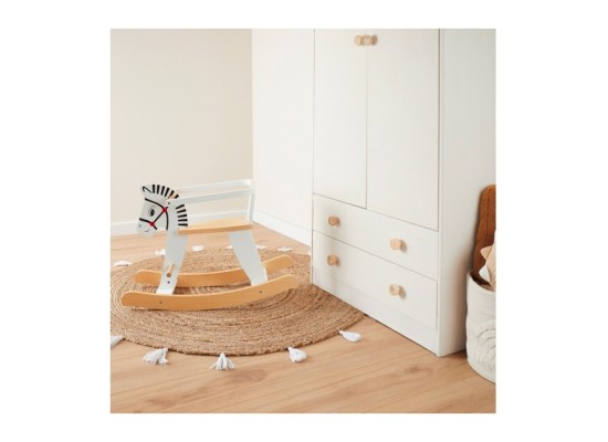 Schaukeltier aus Holz Zebra