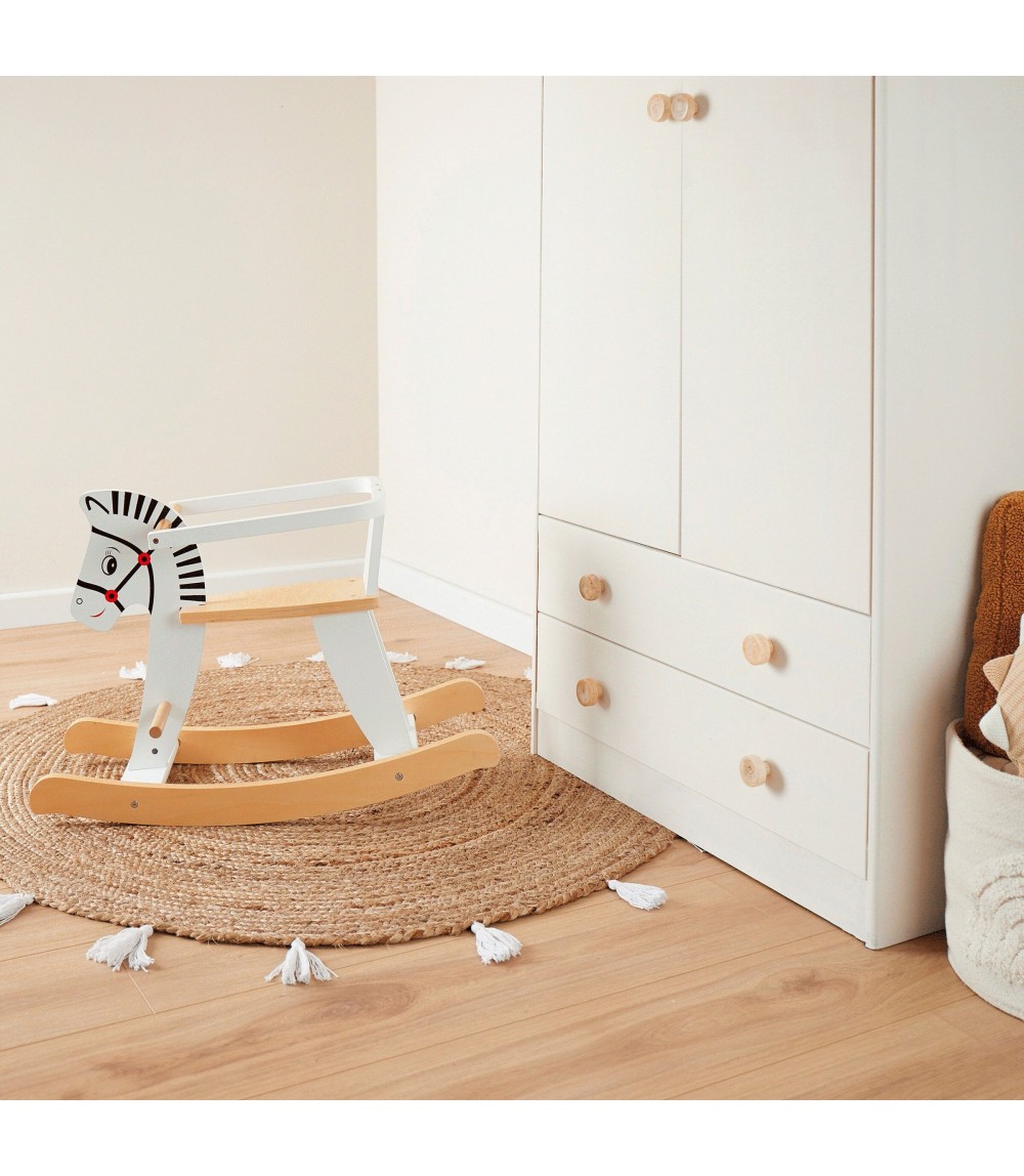 Schaukeltier aus Holz Zebra